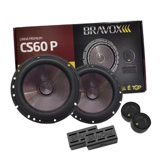 Kit 2 Vias Bravox 6 Pol Cs60p 120w Rms Original Bravox