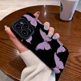 Caixa Telefônica À Prova De Queda Com Tudo Incluído Imagem Simples De Borboleta Para Apple 12/13/14pro 6 6s 8 7 Plus X XS Max SE2