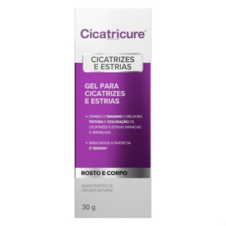 Creme Corporal/Facial Cicatricure Cicatrizes e Estrias C/30g