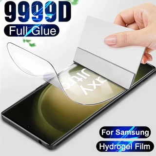 Para Samsung Galaxy S20 S21 S22 S23 Plus Ultra Hydrogel Filme Curvo Protetor De Tela Cheia