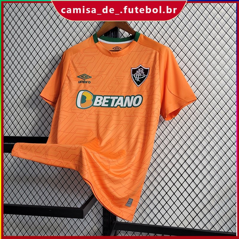 Camisa De Futebol 22/23 F-E Goleiro Esportiva Masculina Laranja II ...
