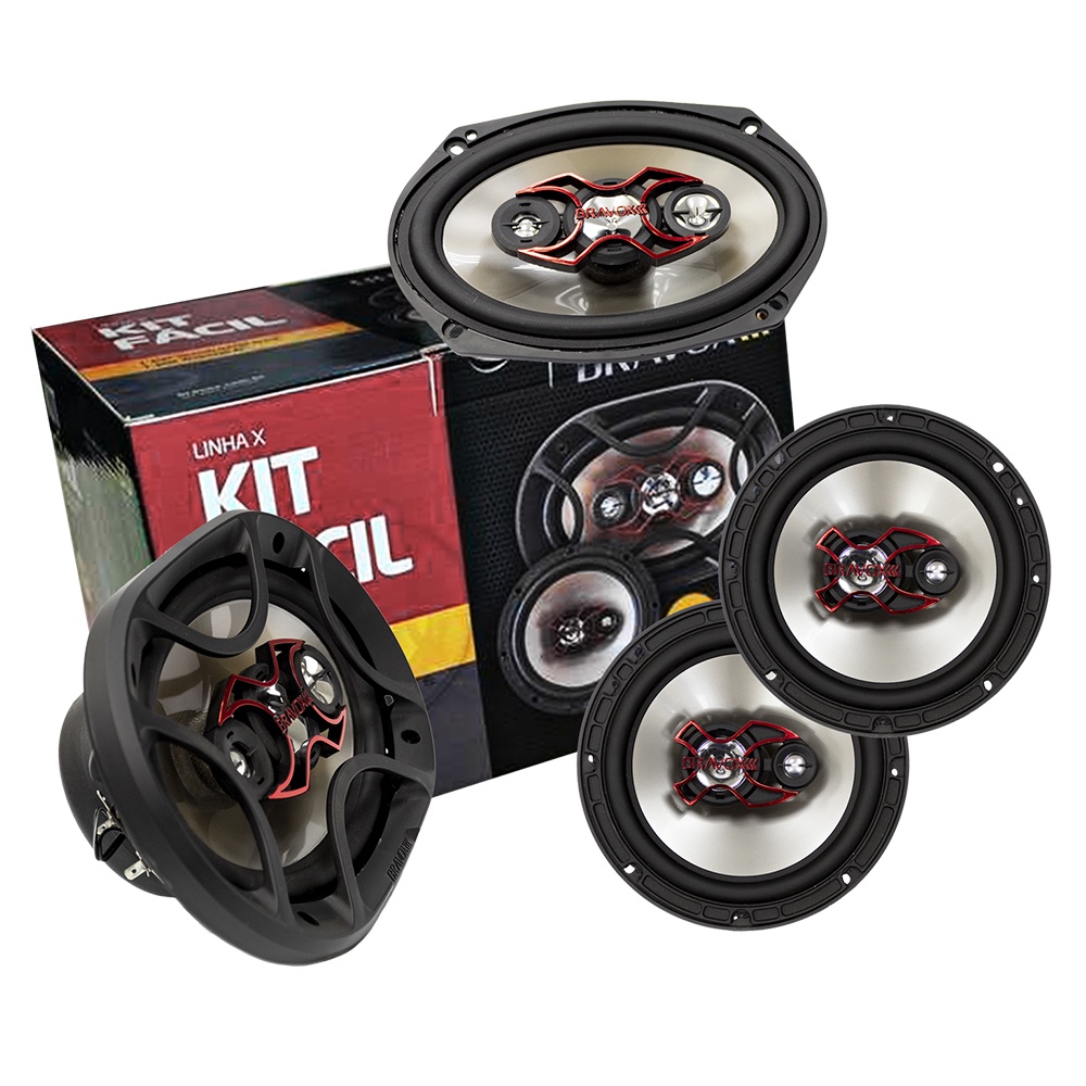 Kit Facil Bravox 6 Polegadas + 6x9 240w Rms B3x60x E B4x69x