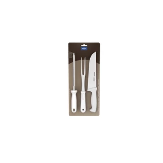 Kit Churrasco Brinox Precision 3 Peças Faca, Garfo Trinchante E Chaira em Oferta na Shopee