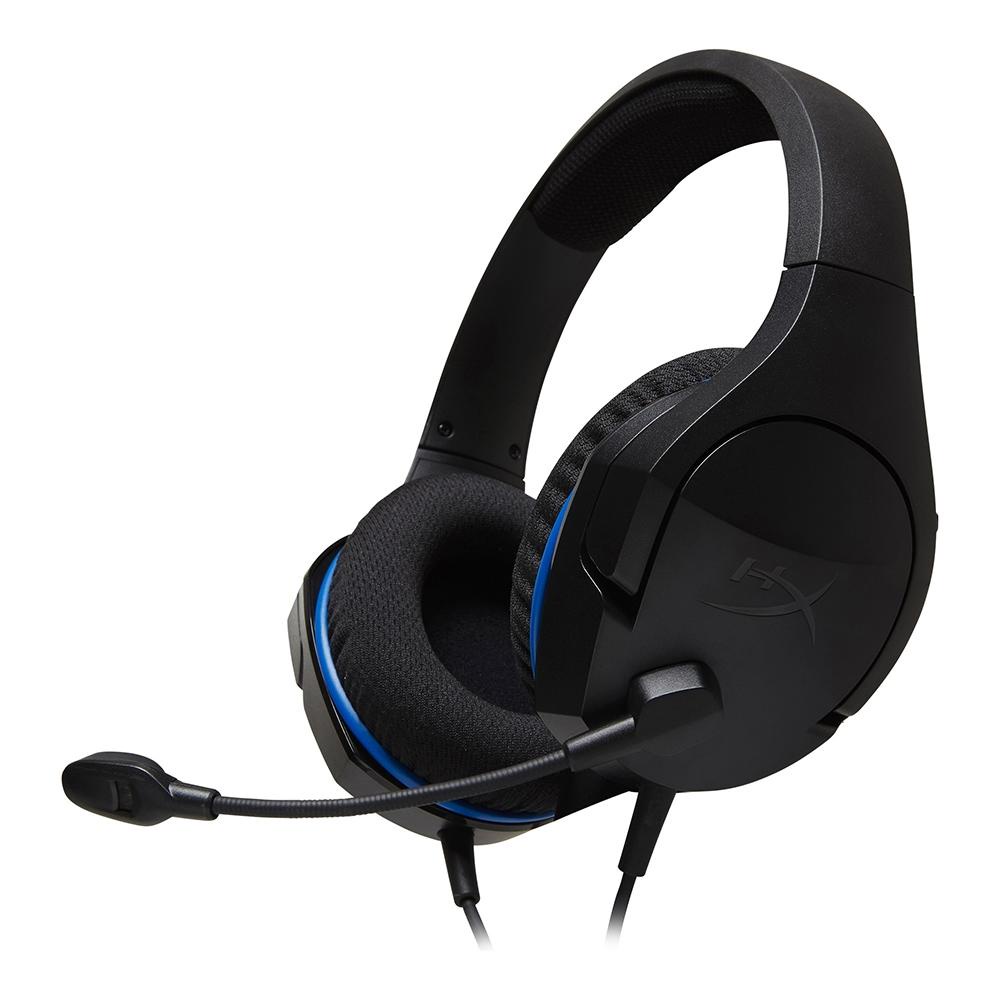 Headset Gamer HyperX Cloud Stinger Core PS4/ PS5 com fio, Drivers 40mm, P3 HX-HSCSC-BK - Preto e Azul