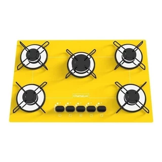 Fogão Cooktop Chamalux 5 Bocas Ultra Chama Amarelo 110v/220v