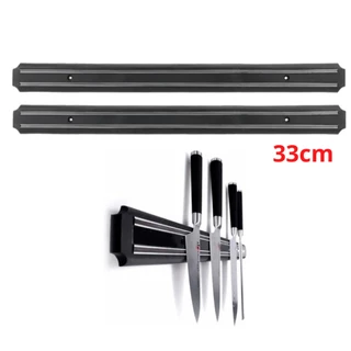 Kit Conjunto 2 Barras Imã Magnética Suporte Para Facas E Ferramentas 33cm