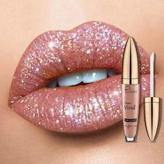 18 Cores Diamante Brilho Lip Gloss Fosco Para Glitter Líquido Batom À Prova D'água Pérola Cor Compõem