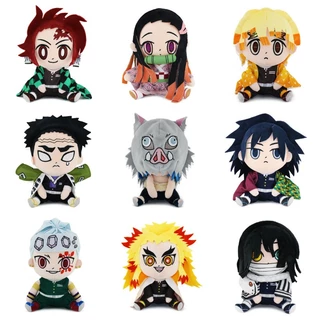 17 * 20cm Brinquedos De Pelúcia Demoníaca Natal Nezuko Tanjiro Giyuu Inosuke Zenitsu