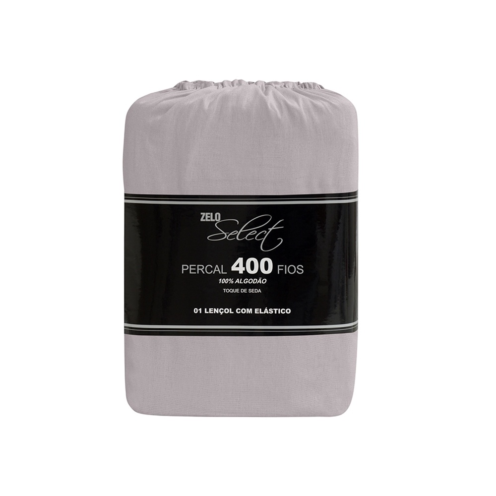 Lençol Zelo Select com Elástico Queen - Percal 400 Fios Lençol Zelo Select com Elástico Queen - Percal 400 Fios