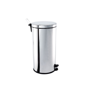 Lixeira Com Pedal E Balde Brinox Decorline 30 Litros Aço Inox