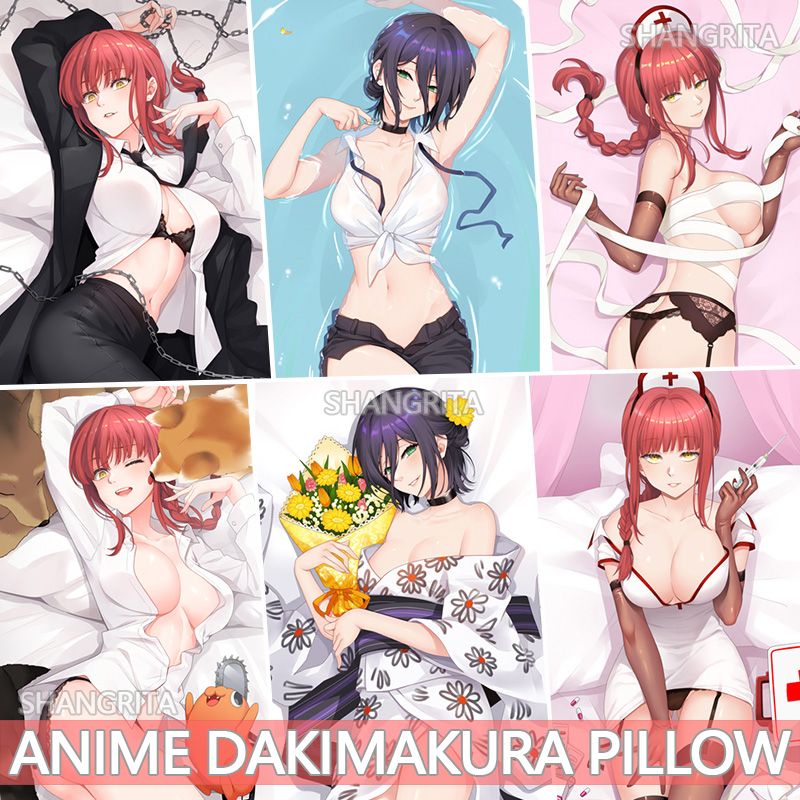 Dakimakura Pillowcase Chainsaw Man Makima Reze Game Anime Capa De Almofada Cartoon CustomMade