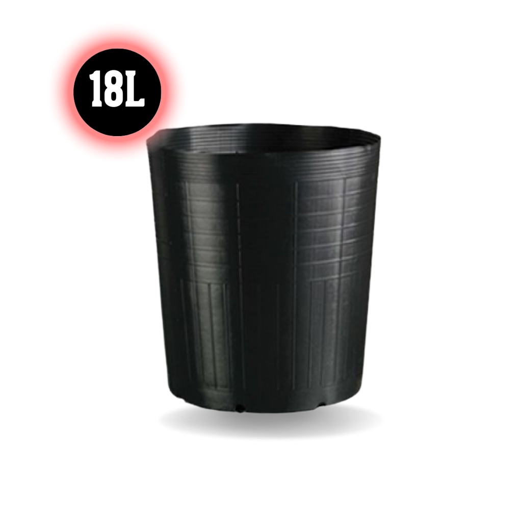 Vaso Nutriplan Redondo Preto 18L