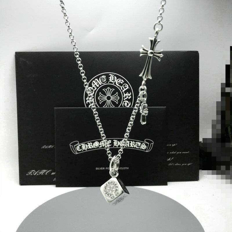 925 Colar De Prata Croix Cross Necklace Vintage Thai/1529