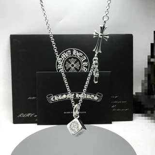 925 Colar De Prata Croix Cross Necklace Vintage Thai/1529