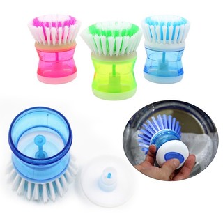 Kit 4 Escovas De Louça CLEANHOME - Com Distribuidor De Sabão