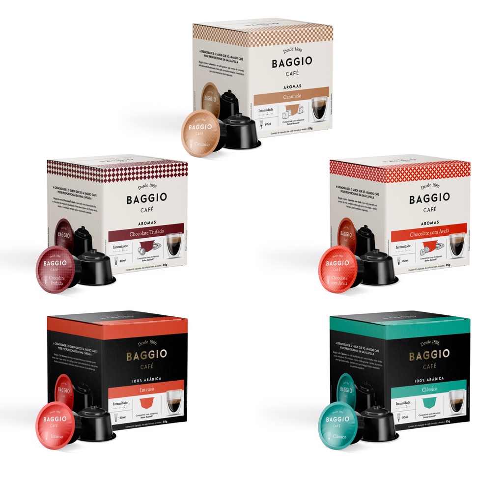 Café Baggio Caixa 10 Cápsulas Compatíveis Dolce Gusto Novidade | Shopee ...