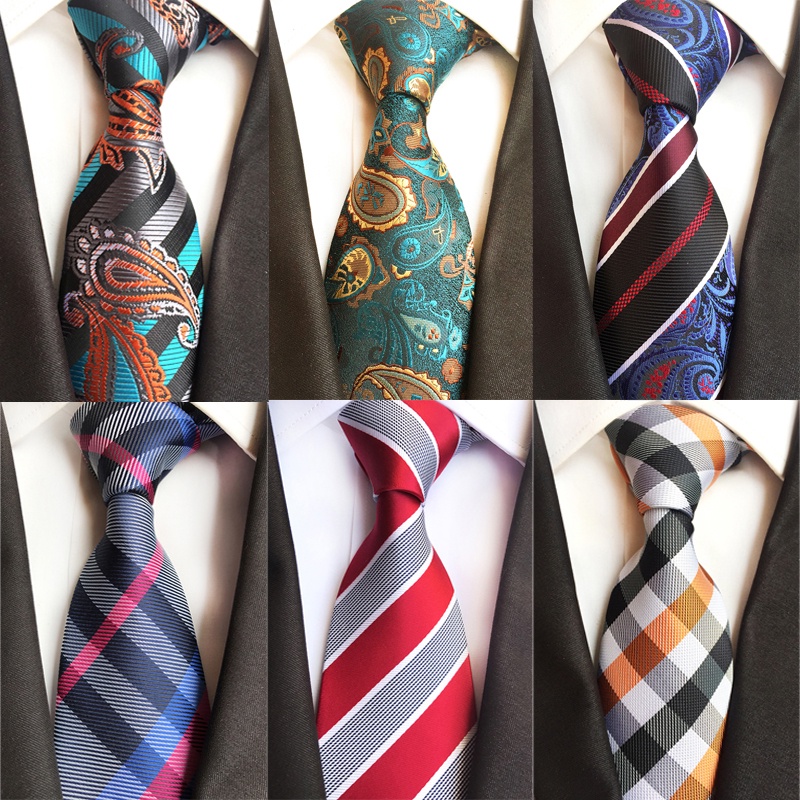 Marysgift Cravatta Uomo Classica Con Motivo Paisley - Business E Cerimonie - Tessuto Poliestere, 146x8 Cm - Regalo Perfetto Per Matrimoni E Festa Del Papà - Colori Vari