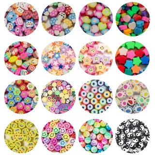 Miçangas Fimos Diversos Infantil P/ Pulseiras E Colar 10 Pçs
