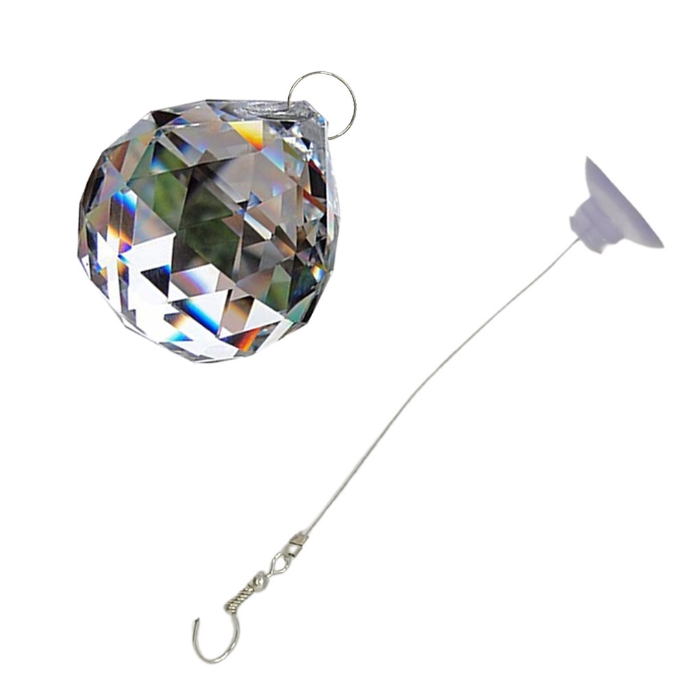 Cristal Multifacetado Feng Shui Para Pendurar 40mm Asfour | Shopee Brasil