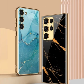 Capa De Vidro Temperado Para Samsung Galaxy S23 Ultra S23 Plus Proteção De Lente Do Pára-Choques TPU À Prova De Choque