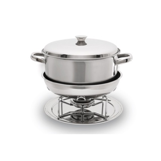 Rechaud Com Banho Maria Brinox Plátanos 5,7 Litros Ø 32 cm Aço Inox