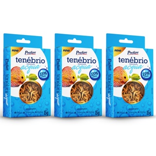 Tenébrio Desidratado Larva P/ Aves Peixes Roedores Acqua - 15g - 3 un