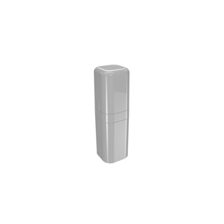 Porta Escova De Dente Com Tampa Coza Splash 6,5 x 6,5 x 22,5 cm Branco