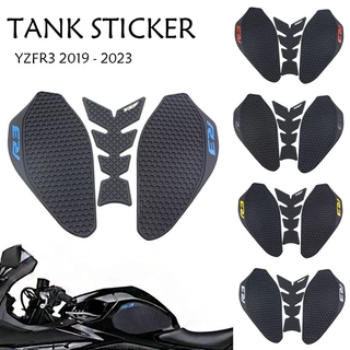 Para Yamaha YZF R3 2019-2021 Adesivos Antiderrapantes Motocicleta Tanque Protetor De Adesivo Decalque A Gás Joelho