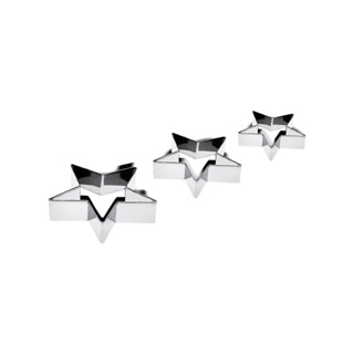 Conjunto Cortadores De Biscoito Estrela Brinox Glacê 3 Peças