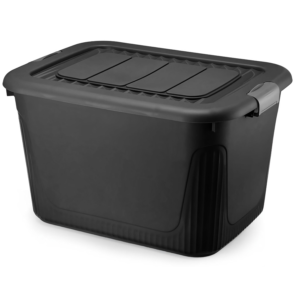 Caixa Organizadora Container 50 Litros Com Trava E Rodinhas Novo