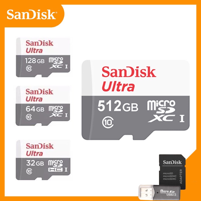 [Entrega 24h]512GB/256GB/128GB/64GB/32GB/UHS-1 Cartão De Memória Micro SD Com Flash MicroSD