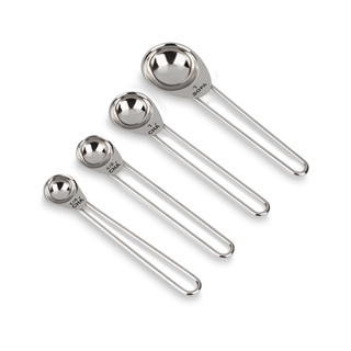 Conjunto De Medidores Colher Brinox 4 Peças Aço Inox