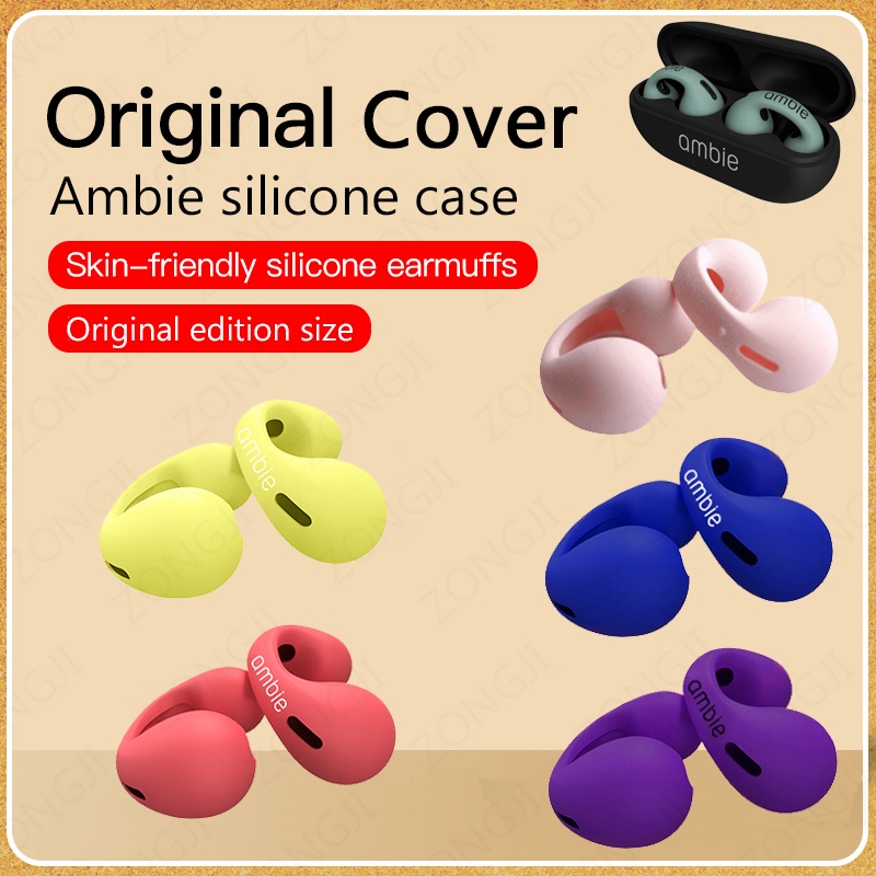 Capa De Silicone Para Auscultadores Ambie Sound Earcuffs Caixa De Fones De Ouvido Bluetooth Substituição Proteção
