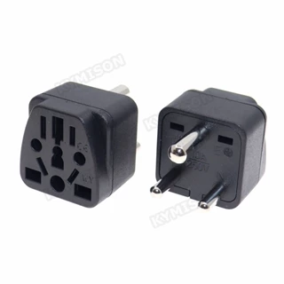 Adaptador Tipo Plugue Da África Do Sul D Índia De 3 Pinos De Tomada De Energia De Conversão De Viagem China Carga AUS