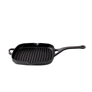 Grill em Ferro Fundido Haus Concept Saute 24 cm 1 litro Cinza em Oferta na Shopee