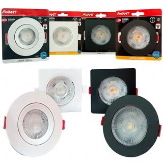 Spot Led Direcionável 5w Avant Preto E Branco 3000K E 6500K Decoração Casa Comércio Variação em Oferta na Shopee