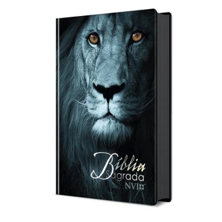 Bíblia Sagrada Leão Azul | Capa Dura Nvi | Pão Diário em Oferta na Shopee