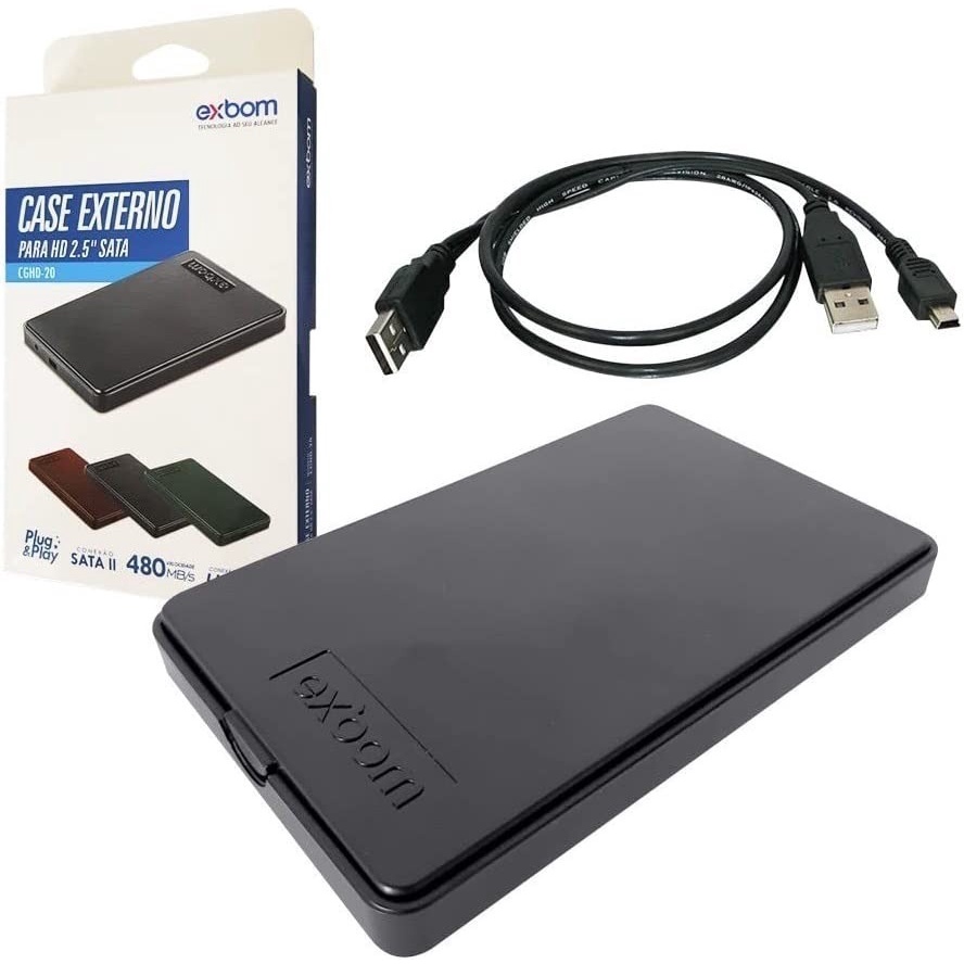 Case Hd Externo 2tb Sata 2.5 Usb 2.0 Gaveta Slim Pc Notebook | Shopee ...