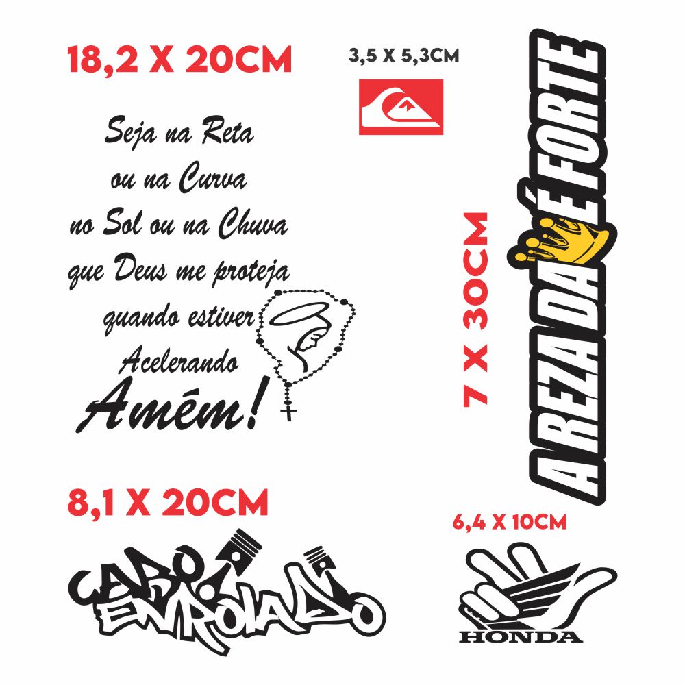 Adesivo Moto Grau Decorativo Personalizado Plotter Recorte