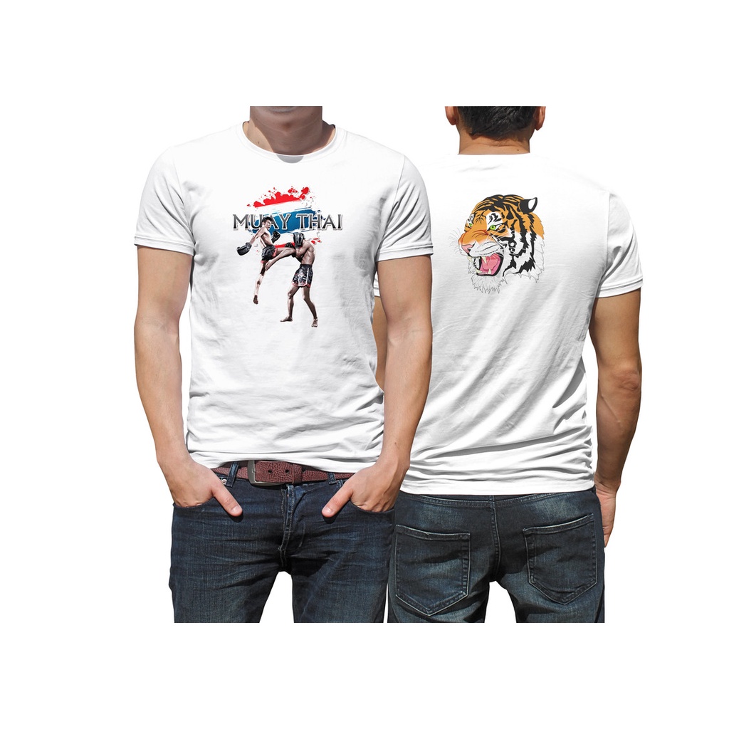 Camisa De Muay Thai Lutador Branca | Brasil