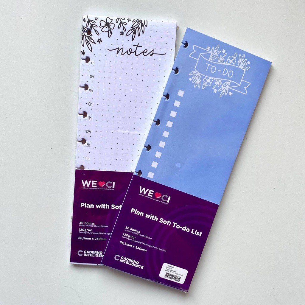 Refil Plan With Sof Tasks ou To do List para Caderno Inteligente