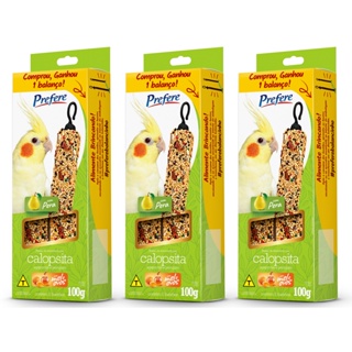 Alimento Para Calopsita Prefere Bastão 100gr - Pêra - 3 un