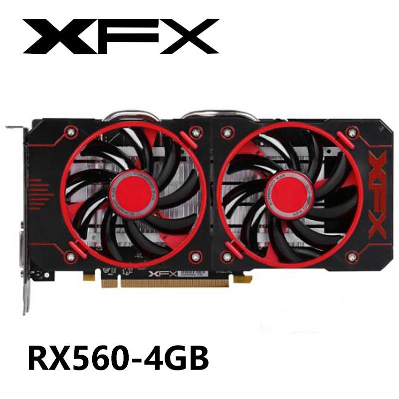 XFX RX 560 4GB 128Bit Placas Gráficas Para PC Desktop AMD Radeon RX500 ...
