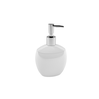 Porta Sabonete Líquido e Álcool Gel Coza Spoom 10,6 x 8,5 x 17,2 cm 300 ml Branco
