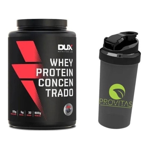 Whey Protein Concentrado 900g Dux Coco + Coqueteleira