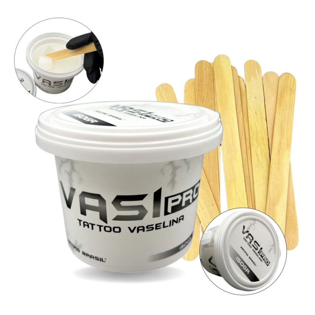 Vaselina p/ Tatuagem Tattoo VasiPRO 150g ARTPIG ANVISA 1un Escorrega