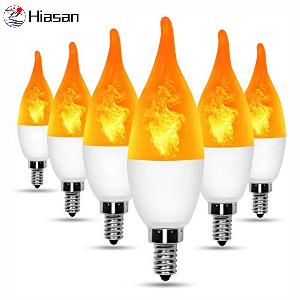 [Lâmpada De Fogo LED E27 E14 Substituível Para Uso Doméstico/Efeito Cintilante Vintage/Decoração De Natal No Festival Atmosférico