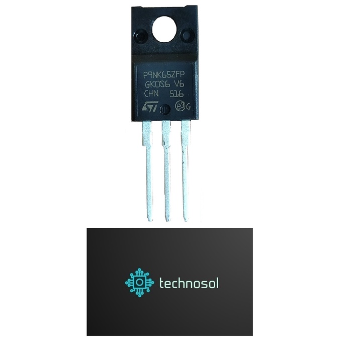 Transistor MOSFET STP9NK65ZFP - Confezione Da 5 Pezzi TO-220F