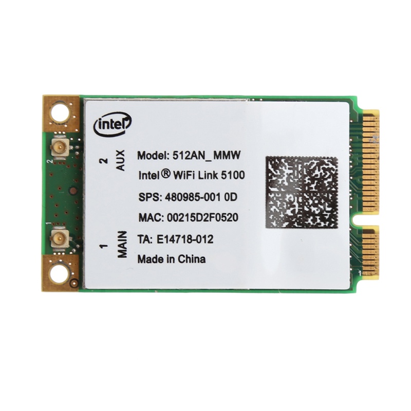 Carte WiFi Intel 5100 / 512AN_MMW - Universelle - Occasion Fonctionnelle