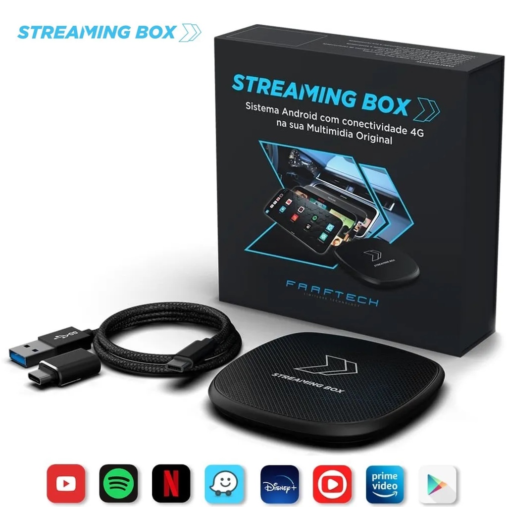 Streaming Box + Tracker 2017/2023 Carplay - Faaftech | Shopee Brasil